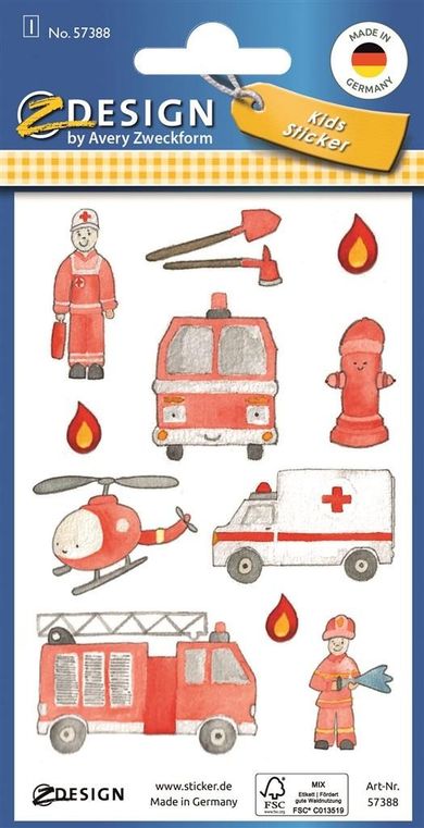 Zdesign, naklejki brokatowe, Służby ratunkowe
