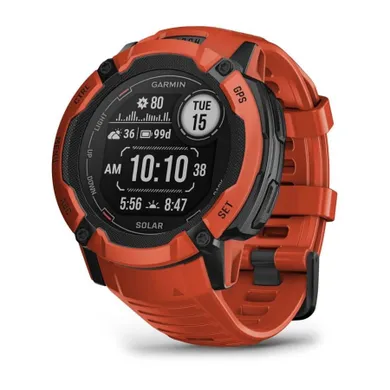 Zegarek Sportowy Garmin Instinct, 2x Solar Czerwony