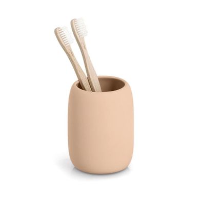 Zeller, kubek na szczoteczki do zębów, Brass tone, średnica 8,4 cm