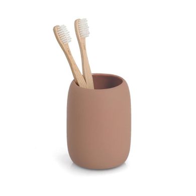 Zeller, kubek na szczoteczki do zębów, Brass tone, średnica 8,4 cm