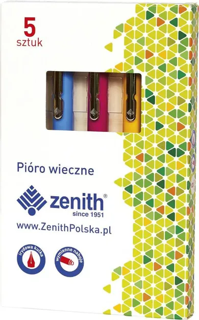 Zenith, Omega Chrome, pióro wieczne, Pastel, 5 szt.
