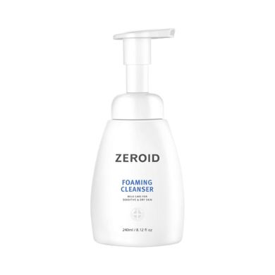 Zeroid, hipoalergiczna pianka oczyszczająca do skóry suchej i wrażliwej, 240 ml