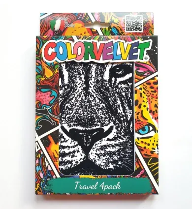 Zestaw na podróż. Malowanka welwetowa