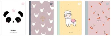 Zeszyt A5, 16 kartek, linia wąska kolorowa, trends girls, 1 szt.