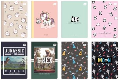 Zeszyt A5, 32 kartki, linia wąska kolorowa, 1 szt.