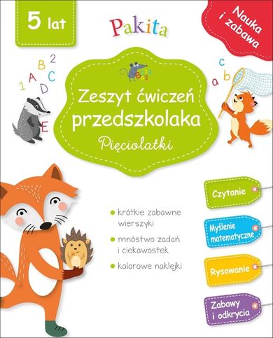 Zeszyt ćwiczeń przedszkolaka. Pięciolatki