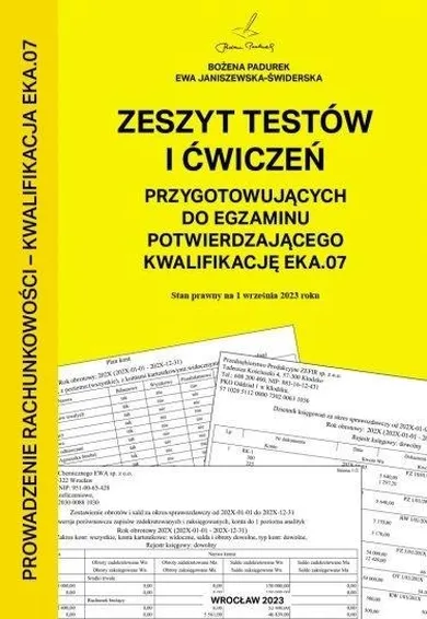 Zeszyt testów i ćwiczeń do egzaminu kwalifikacja EKA07