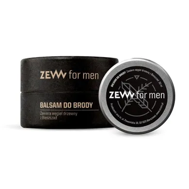 Zew For Men, balsam do brody z węglem drzewnym, 30 ml