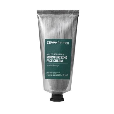 Zew For Men, multi-zadaniowy nawilżający krem do twarzy z czarną hubą, 80 ml