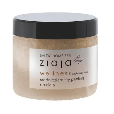 Ziaja, Baltic Home Spa Wellness, średnioziarnisty peeling do ciała,Czekolada Kawa, 300 ml