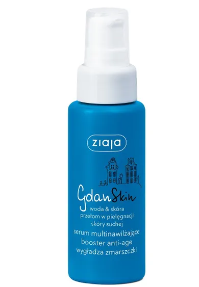 Ziaja, GdanSkin Booster Anti-Age, serum multinawilżające, wygładzające zmarszczki, 50 ml