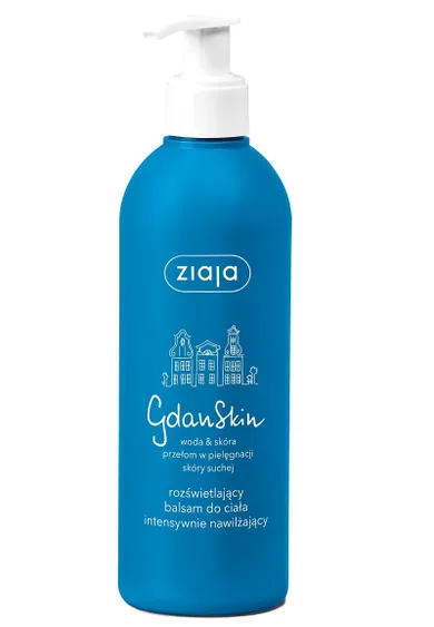 Ziaja, GdanSkin, intensywnie nawilżający rozświetlający balsam do ciała, 300 ml