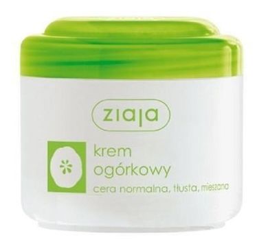 Ziaja, Krem ogórkowy nawilżający cera normalna tłusta i mieszana 100 ml