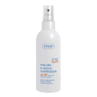 Ziaja, mleczko w sprayu, nawilżające do opalania SPF 30+,170 ml