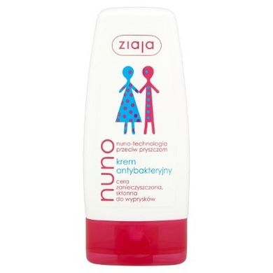 Ziaja, Nuno, krem antybakteryjny, cera zanieczyszczona, skłonna do wyprysków, 60 ml