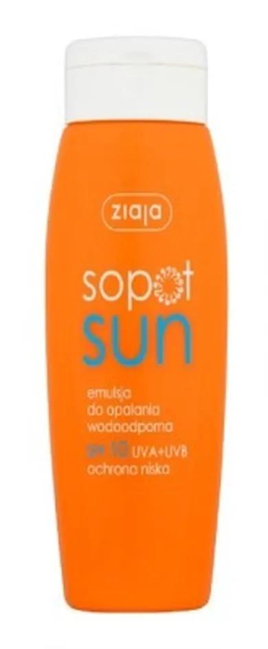 Ziaja, Sopot Sun, emulsja do opalania wodoodporna SPF 10, 150 ml