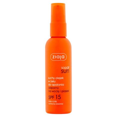 Ziaja, Sopot Sun, suchy olejek w żelu do opalania SPF15, 90 ml