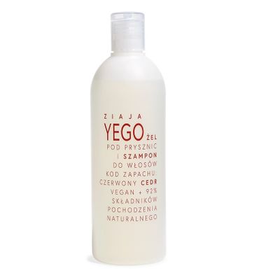 Ziaja, Yego, żel pod prysznic i szampon do włosów, Czerwony Cedr, 400 ml