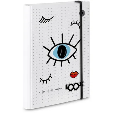 Ziemia Obiecana, teczka A4 skrzydłowa z gumką, Look, 1 szt.