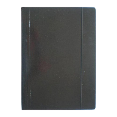 Ziemia Obiecana, teczka z gumką, A4, błyszcząca, czarna, 1 szt.