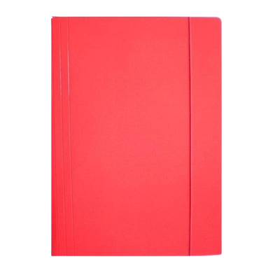 Ziemia Obiecana, teczka z gumką, A4, błyszcząca, czerwona, 1 szt.