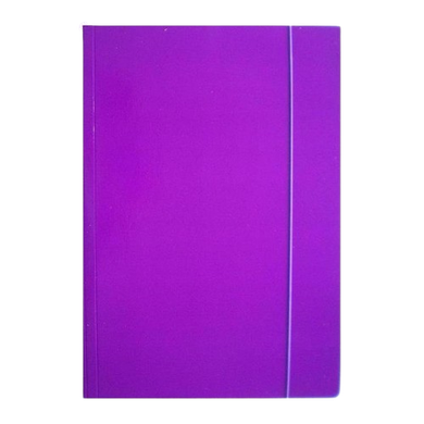 Ziemia Obiecana, teczka z gumką, A4, błyszcząca, fioletowa, 1 szt.