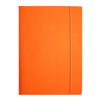 Ziemia Obiecana, teczka z gumką, A4, błyszcząca, pomarańczowa, 1 szt.