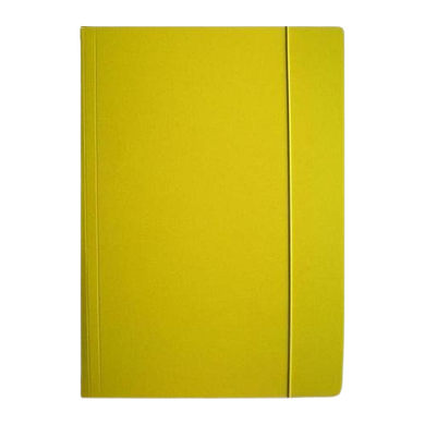 Ziemia Obiecana, teczka z gumką, A4, błyszcząca, żółta, 1 szt.