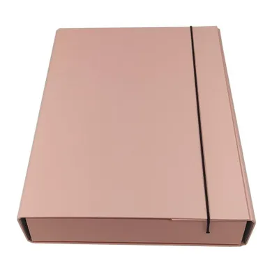 Ziemia Obiecana, teczka z gumką, różowa, 1 szt.