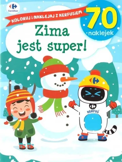 Zima jest super. Koloruj i naklejaj z Kerfusiem