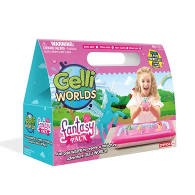 Zimpli Kids, Gelli Worlds Fantasy Pack, zestaw do tworzenia gelli z figurkami i tacą