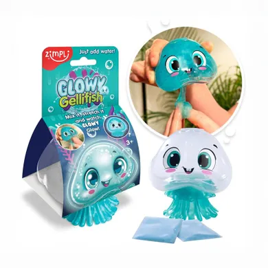 Zimpli Kids, Świecąca Meduza, slime, zabawka sensoryczna