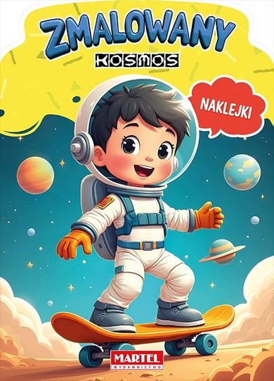 Zmalowany kosmos z naklejkami