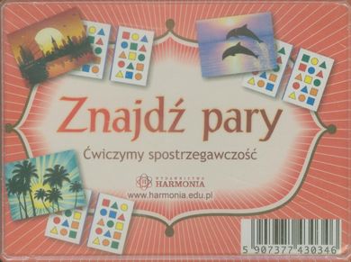 Znajdź pary. Ćwiczymy spostrzegawczość, gra edukacyjna