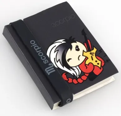 Zodiak, notatnik z opaską na rękę, Skorpion, 1 szt.