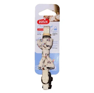 Zolux, Chatouille, obroża dla kota z muszką, beżowa