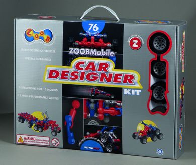Zoob, zestaw klocków, Mobile Car Designer, 76 elementów