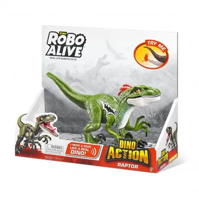 Zuru, Robo Alive, figurka interaktywna, Dino Action, Raptor