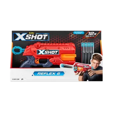 Zuru, X-Shot, Excel Reflex 6, wyrzutnia, 12 strzałek