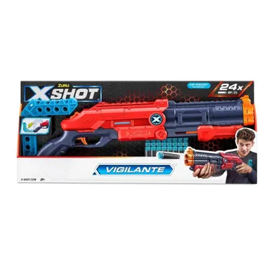 Zuru, X-shot, Excel Vigilante, wyrzutnia, 24 strzałki
