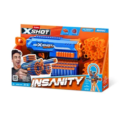 Zuru, X-Shot, Insanity Manic Blaster, wyrzutnia, 24 strzałki
