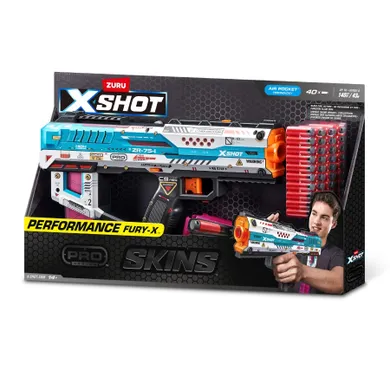 Zuru, X-Shot, Skins Pro Series, Fury-X Blaster, wyrzutnia, 40 strzałek