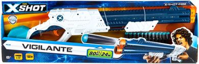 Zuru, X-Shot, Vigilante, zestaw: wyrzutnia i 10 strzałek