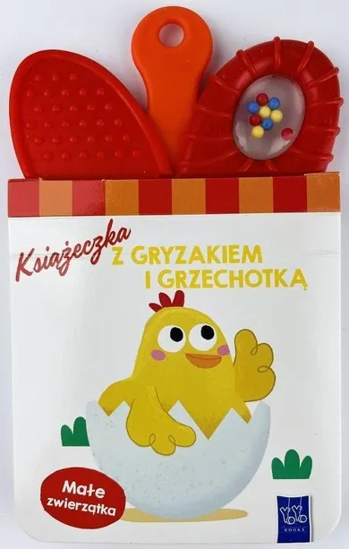 Zwierzątka. Książeczka z gryzakiem i grzechotką