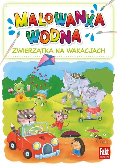 Zwierzątka na wakacjach. Malowanka wodna