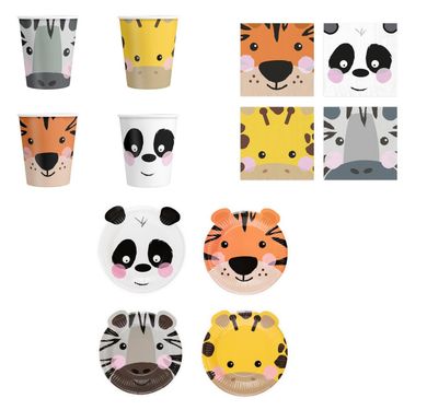 Zwierzątka, zestaw urodzinowy, 28 elementów