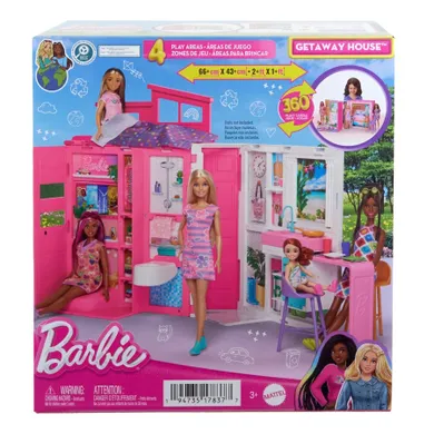 Barbie Fashionistas, przytulny domek dla lalek z akcesoriami, zestaw bez lalek