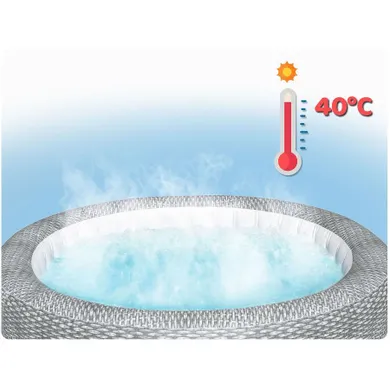 Bestway, Lay-Z Bali Grey, dmuchane SPA, 6 osobowe
