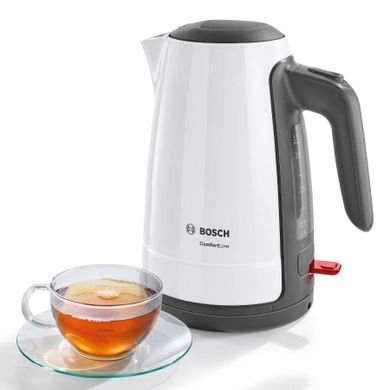 Bosch, czajnik bezprzewodowy, TWK 6A011, biały, 1.7l