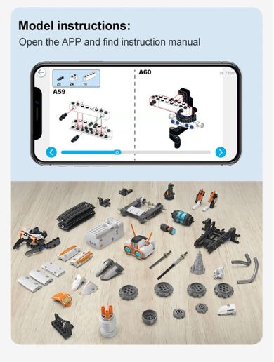 Cada, Z.BOT Code Robot, klocki konstrukcyjne, robot zdalnie sterowany, 462 elementy
